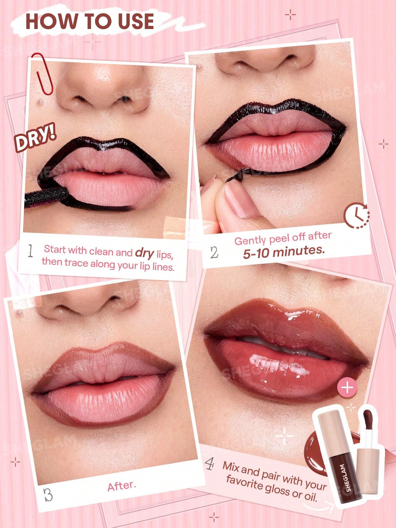 Sheglam Fall In Line Peel Off Lip Liner Stain-Chocoholic