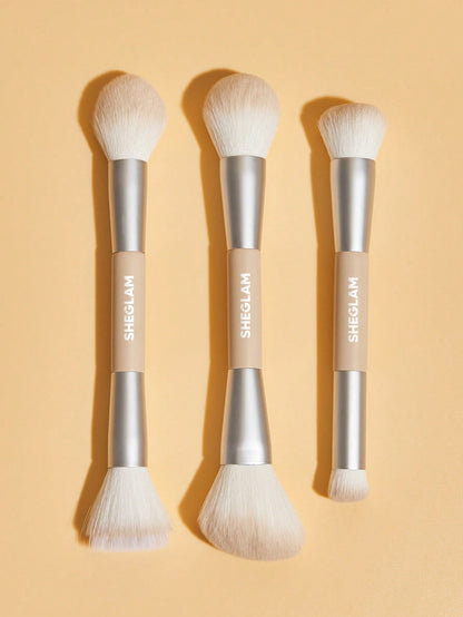 Sheglam Glam 101 Face Essentials Brush Set- Dusty Pink