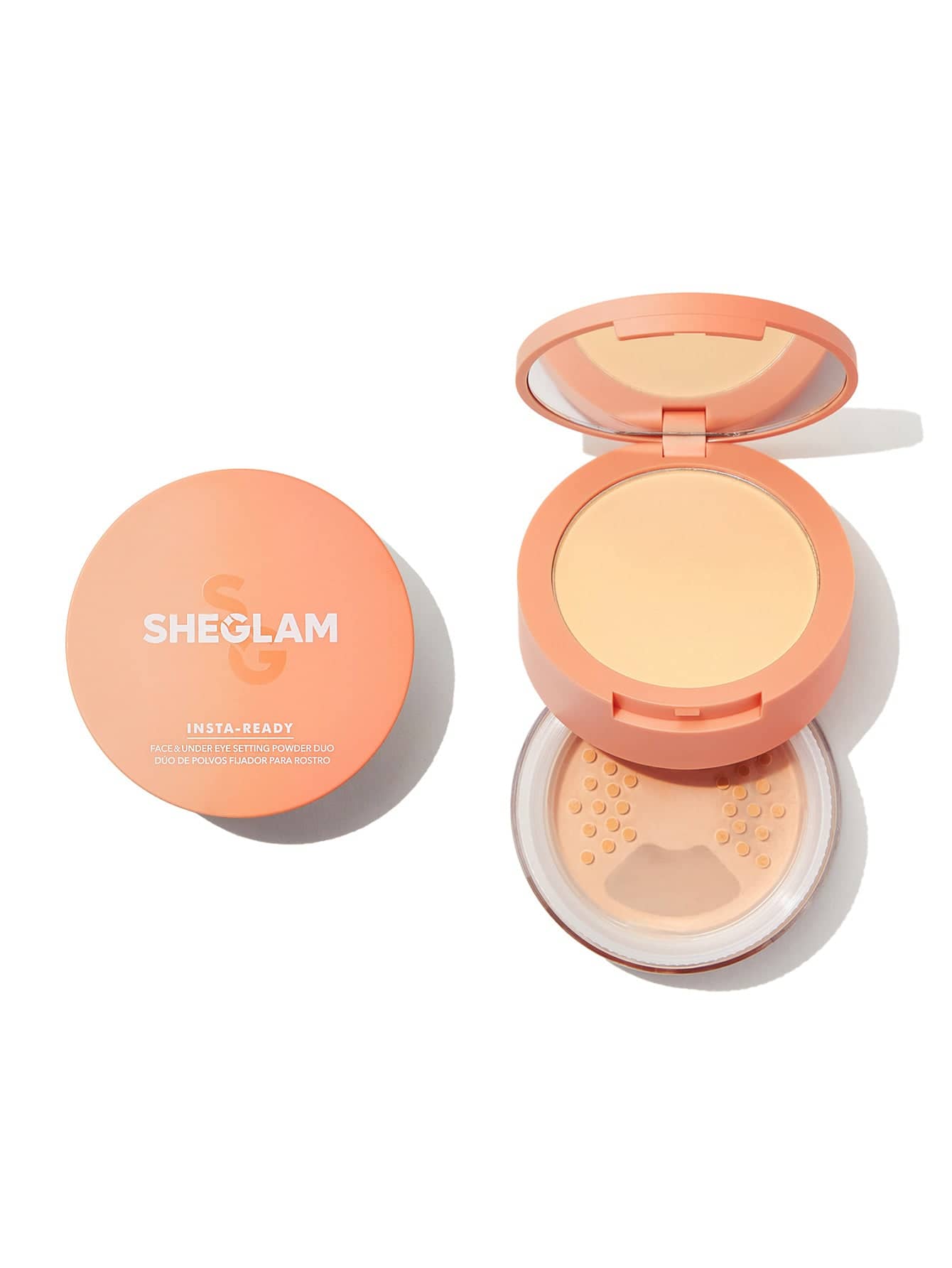 Sheglam Insta-ready Face & Under Eye Setting Powder Duo- Toasted Almond