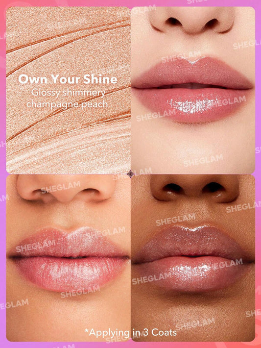 Sheglam Mirror Kiss High-Shine Lipstick- Own Your Shine