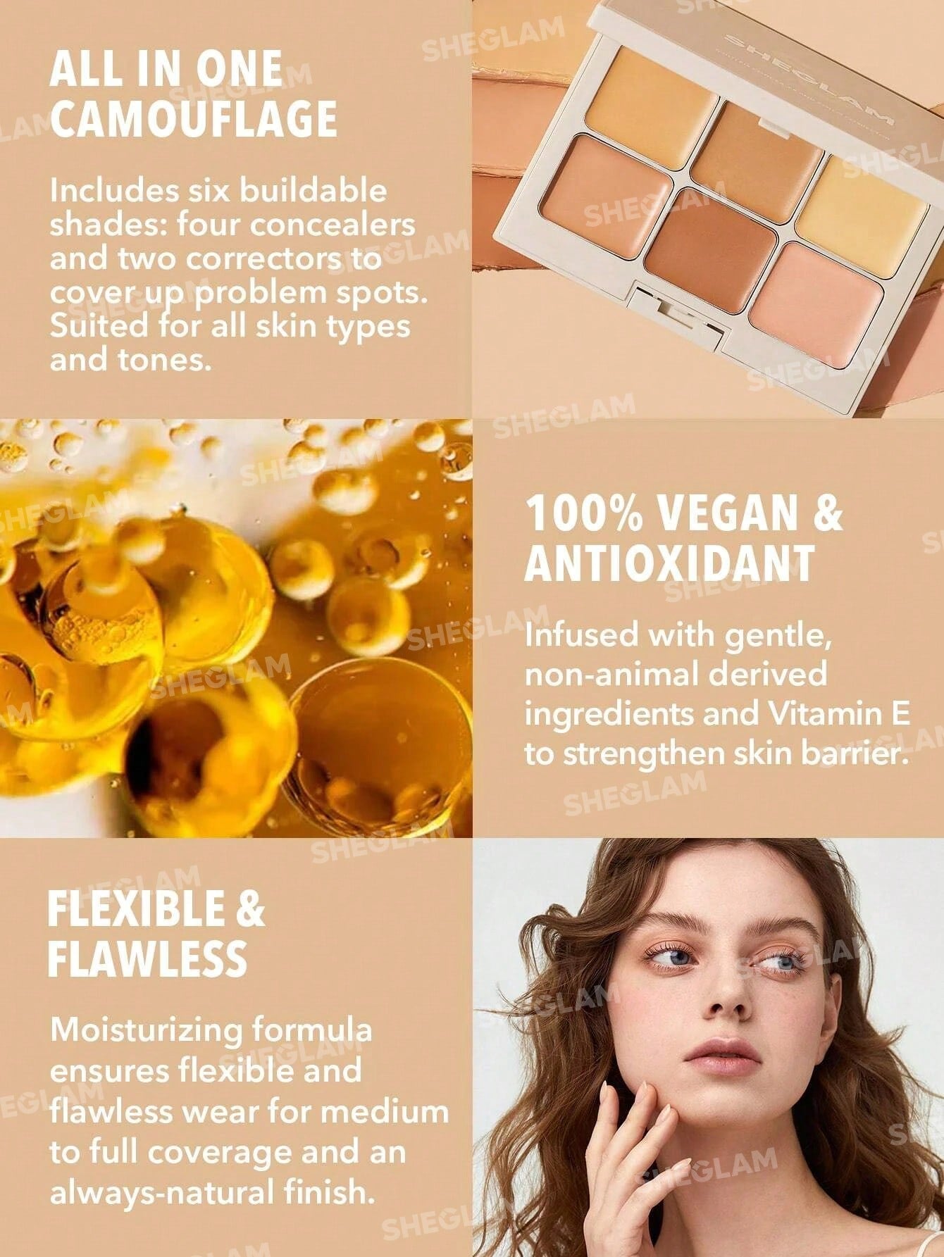 Sheglam Multi-Fix Concealer and Color Corrector- Vanilla