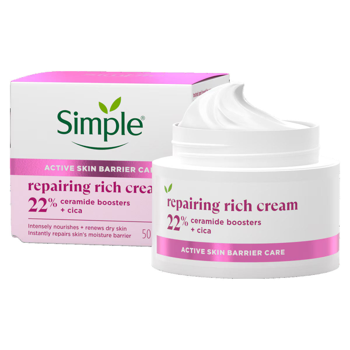 Simple Repairing Rich Face Cream Moisturiser 50ml