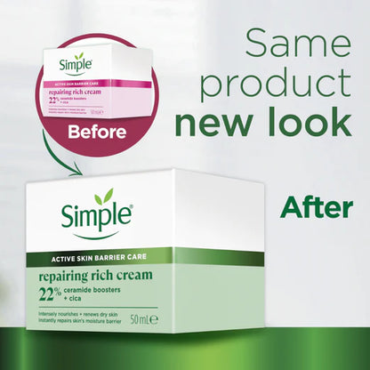 Simple Repairing Rich Face Cream Moisturiser 50ml