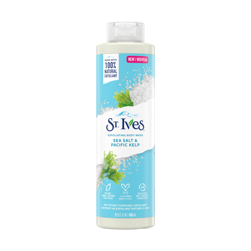St. Ives Exfoliating Body Wash Sea Salt And Pacific Kelp 650ml