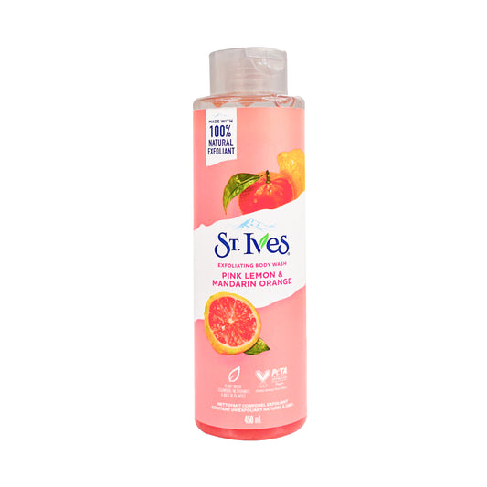 St. Ives Exfoliating Body Wash with Pink Lemon & Mandarin Orange 450ml