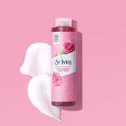 St. Ives Rose Water & Aloe Vera Refreshing Body Wash 450ml