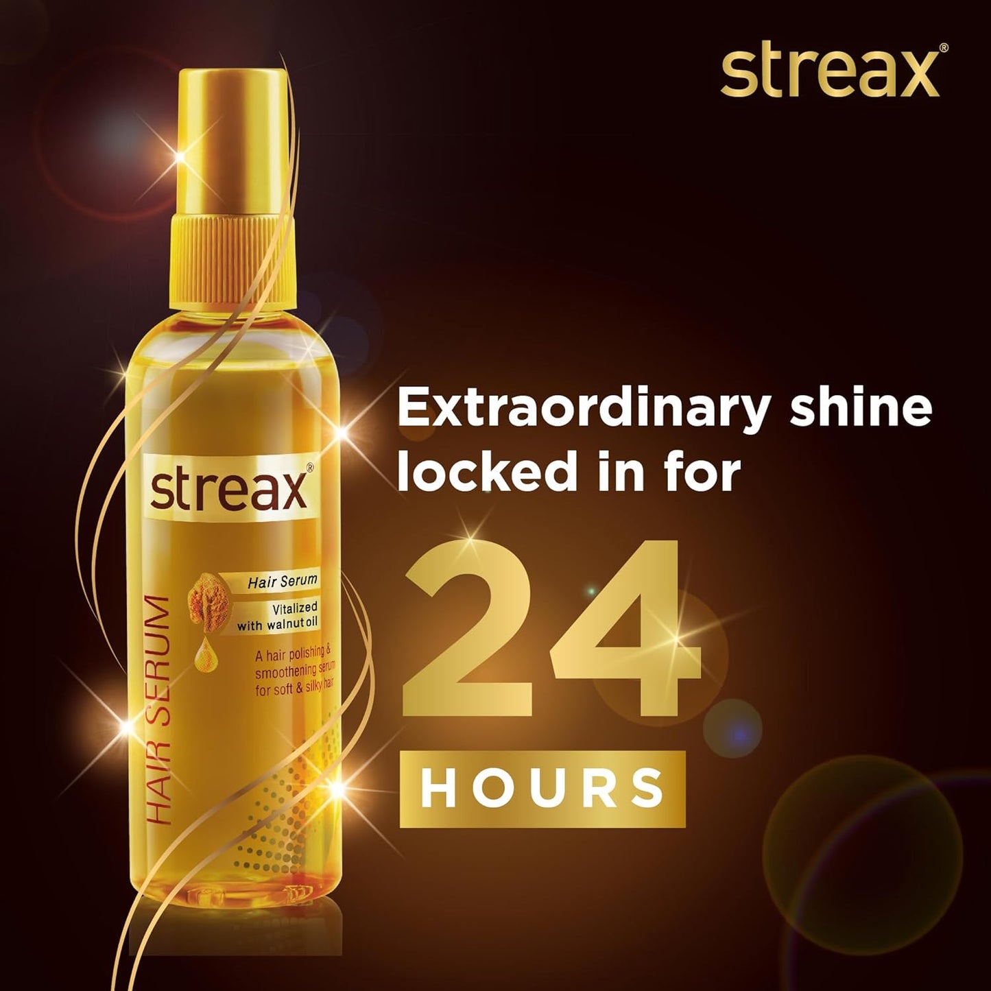 Streax Hair Serum Vitalized With Walnut Oil 100ml