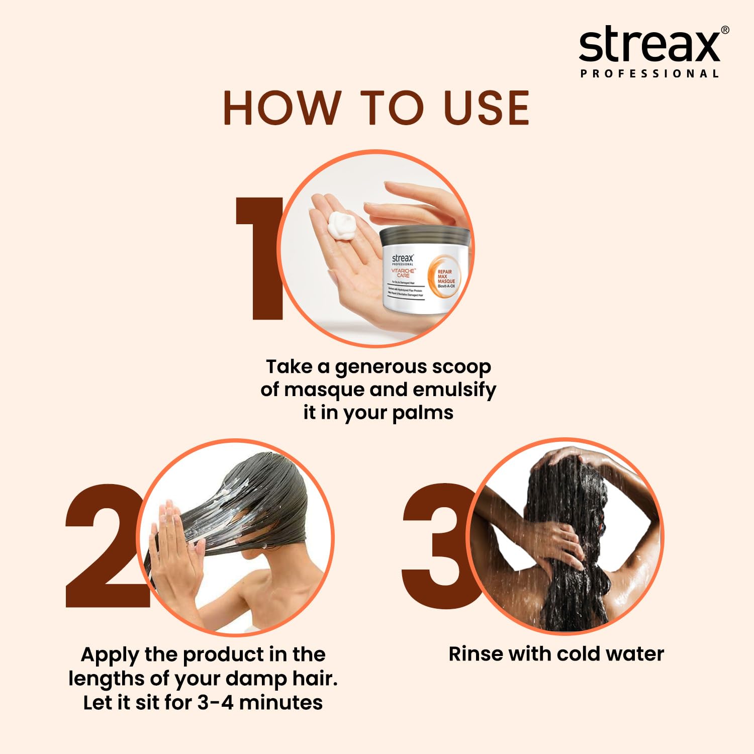 Streax Vitariche Care Repair Max Hair Masque 200g