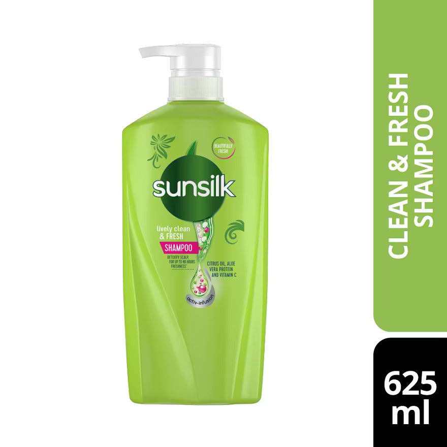 Sunsilk Lively Clean & Fresh Shampoo 625ml