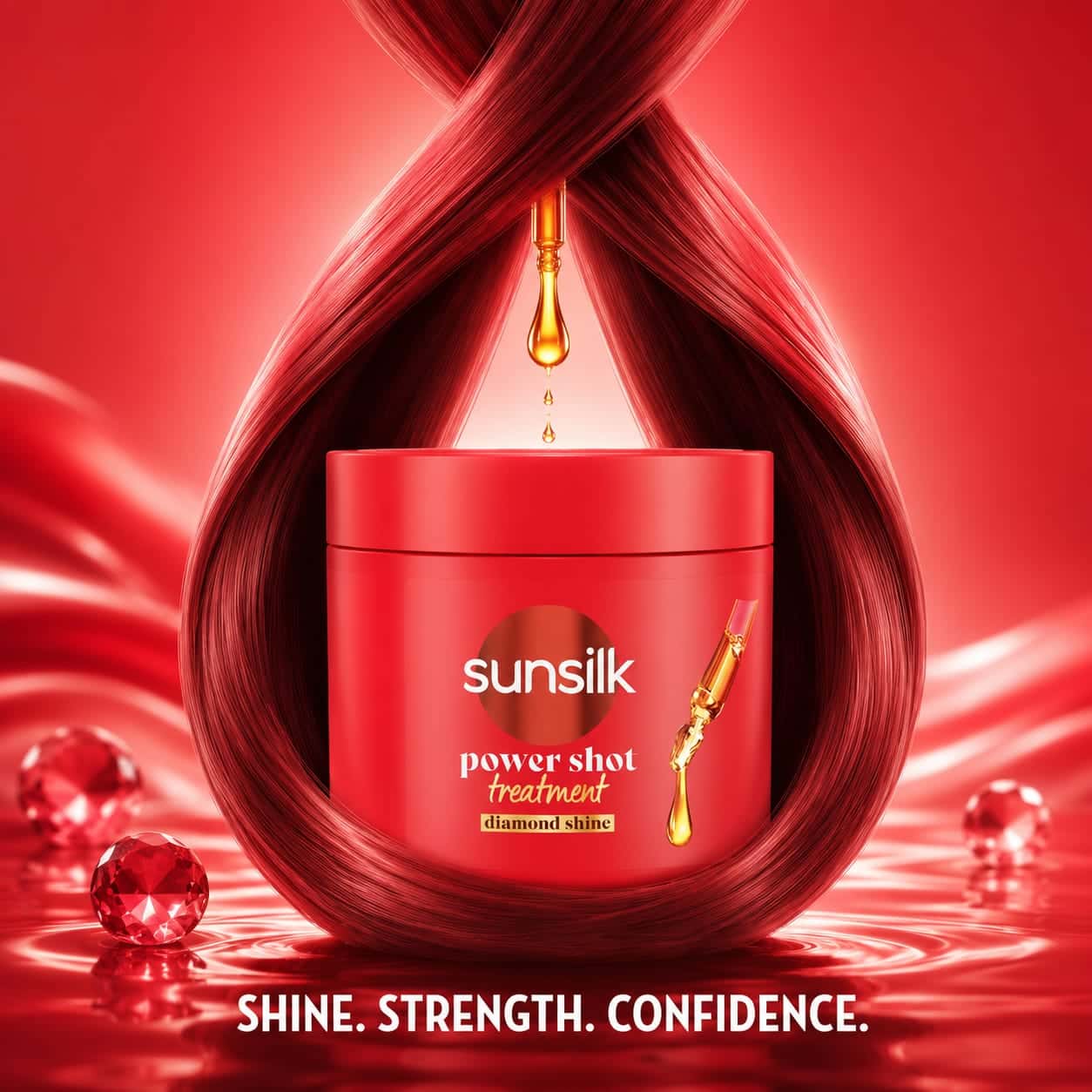 Sunsilk Power Shot Treatment Diamond Shine Hair Mask 250ml