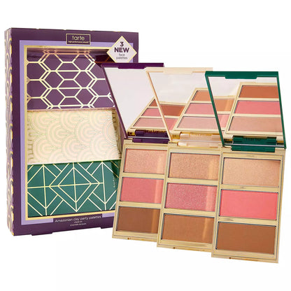 Tarte Amazonian Clay Party Palettes Cheek Set 3 Face Palette