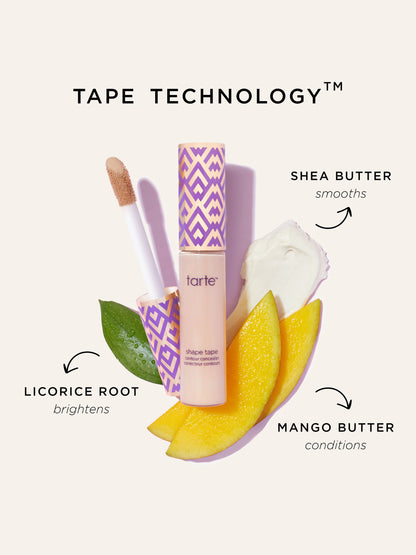 Tarte Deluxe-Size Shape Tape Radiant Medium Coverage Concealer-29N Light-Medium