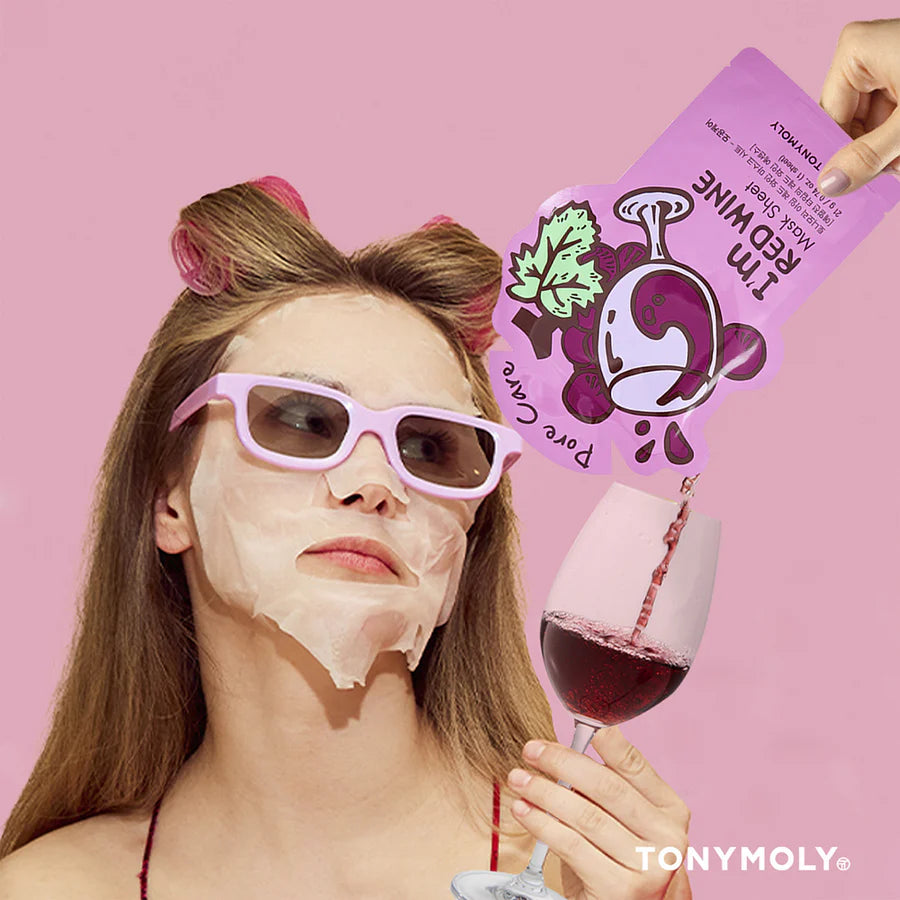 Tonymoly I'm Red Wine Pore Care Mask Sheet