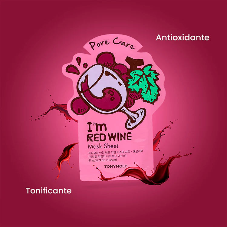 Tonymoly I'm Red Wine Pore Care Mask Sheet