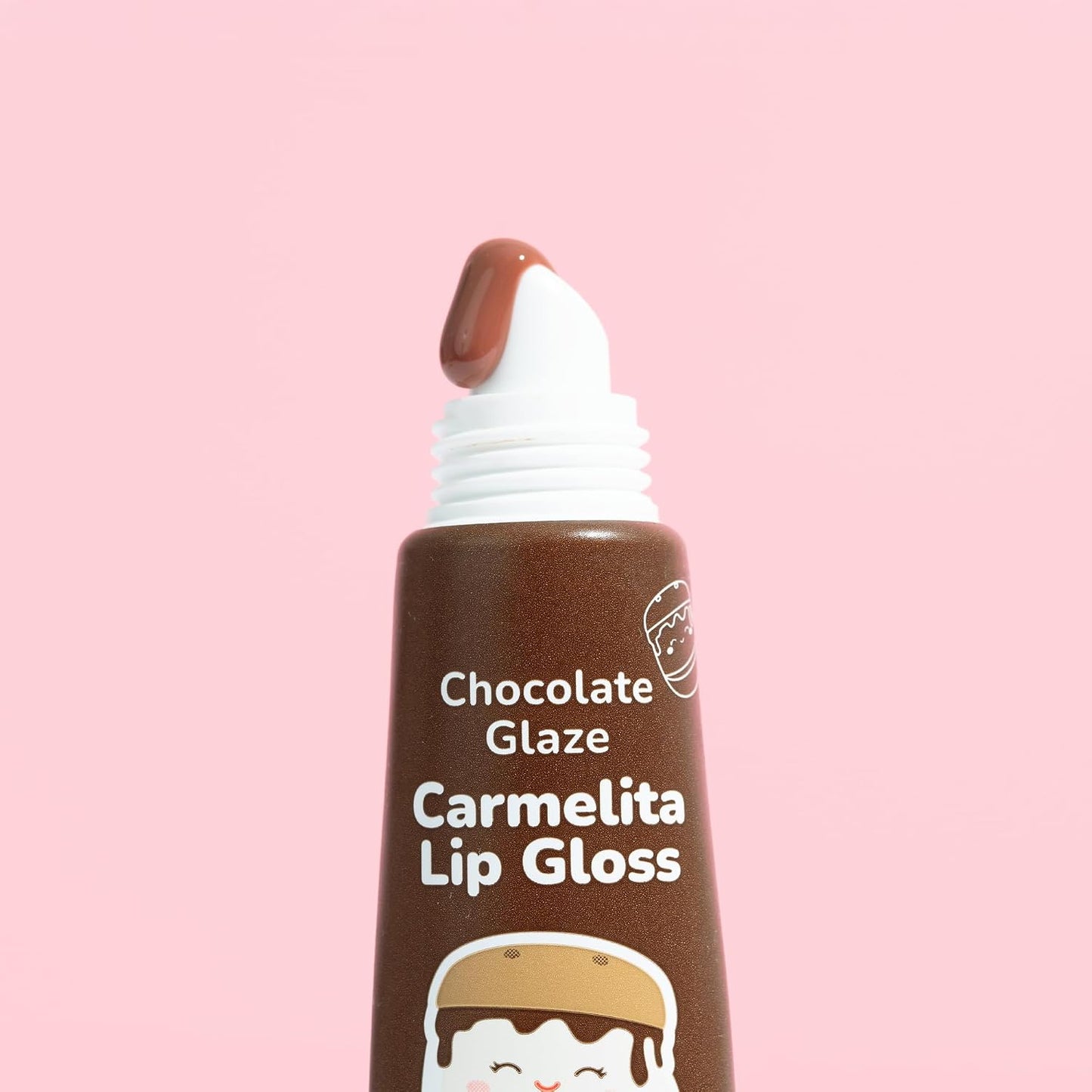 Tonymoly Squishmallows Key Chain Lip Gloss- Carmelita Chocolate Glaze