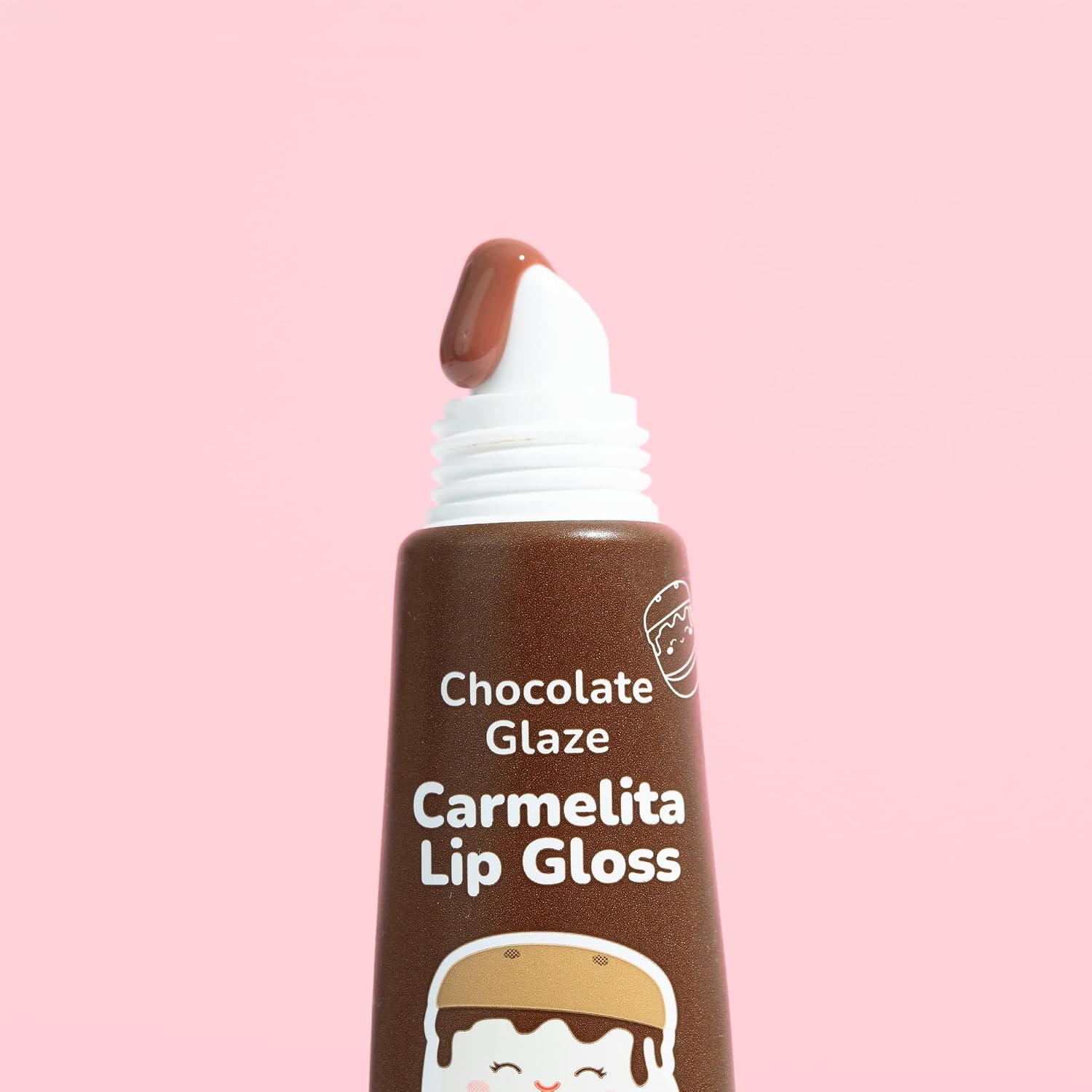 Tonymoly Squishmallows Key Chain Lip Gloss- Carmelita Chocolate Glaze
