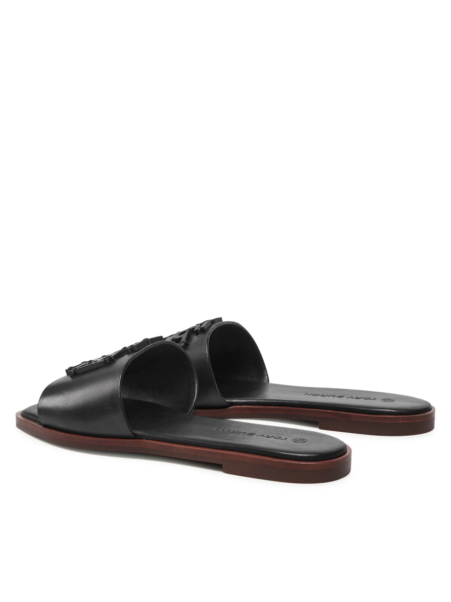 Tory Burch Ines Flat Sandals- Black (7.5)
