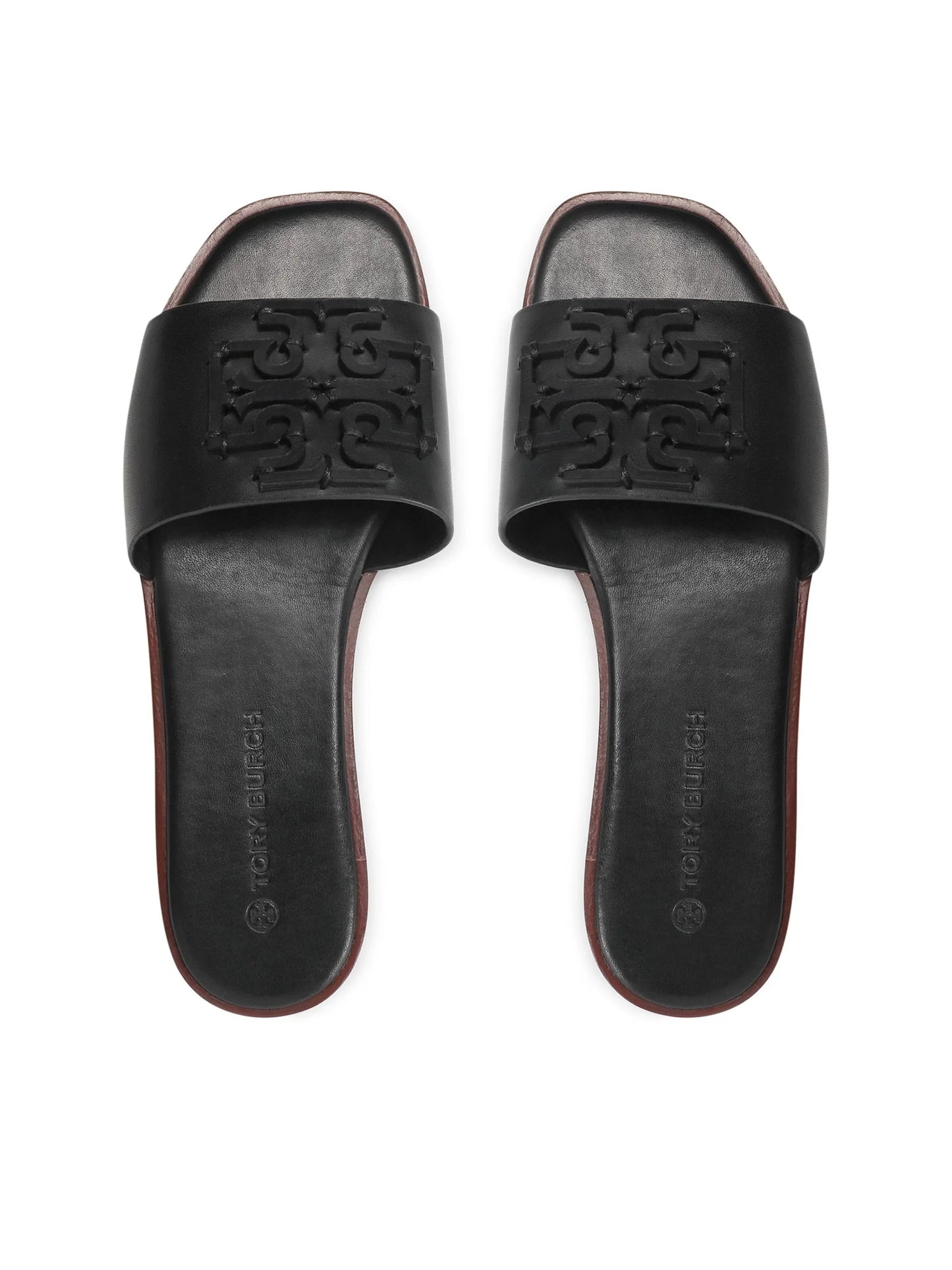 Tory Burch Ines Flat Sandals- Black (7.5)