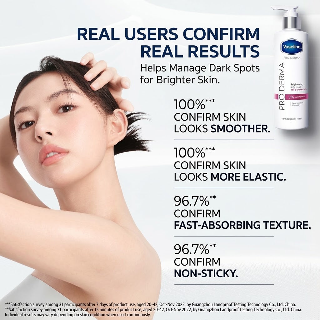 Vaseline Pro Derma Body Lotion 3 Brightening 70ml