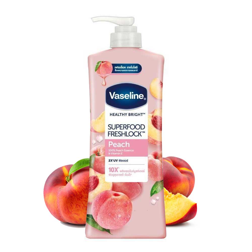 Vaseline Healthy Bright Superfood Freshlock Peach Body Lotion 320ml