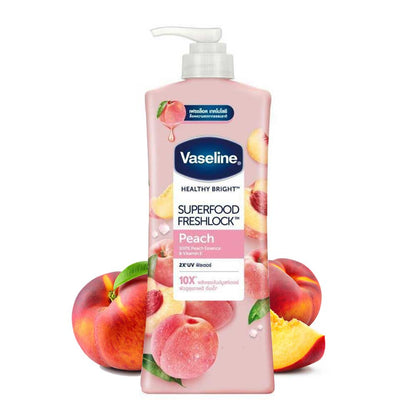 Vaseline Healthy Bright Superfood Freshlock Peach Body Lotion 320ml