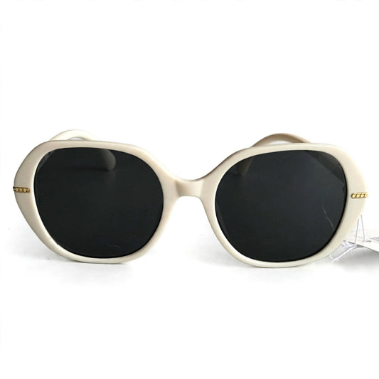 Vincci Elegant Oval Frame Sunglasses - Ivory White