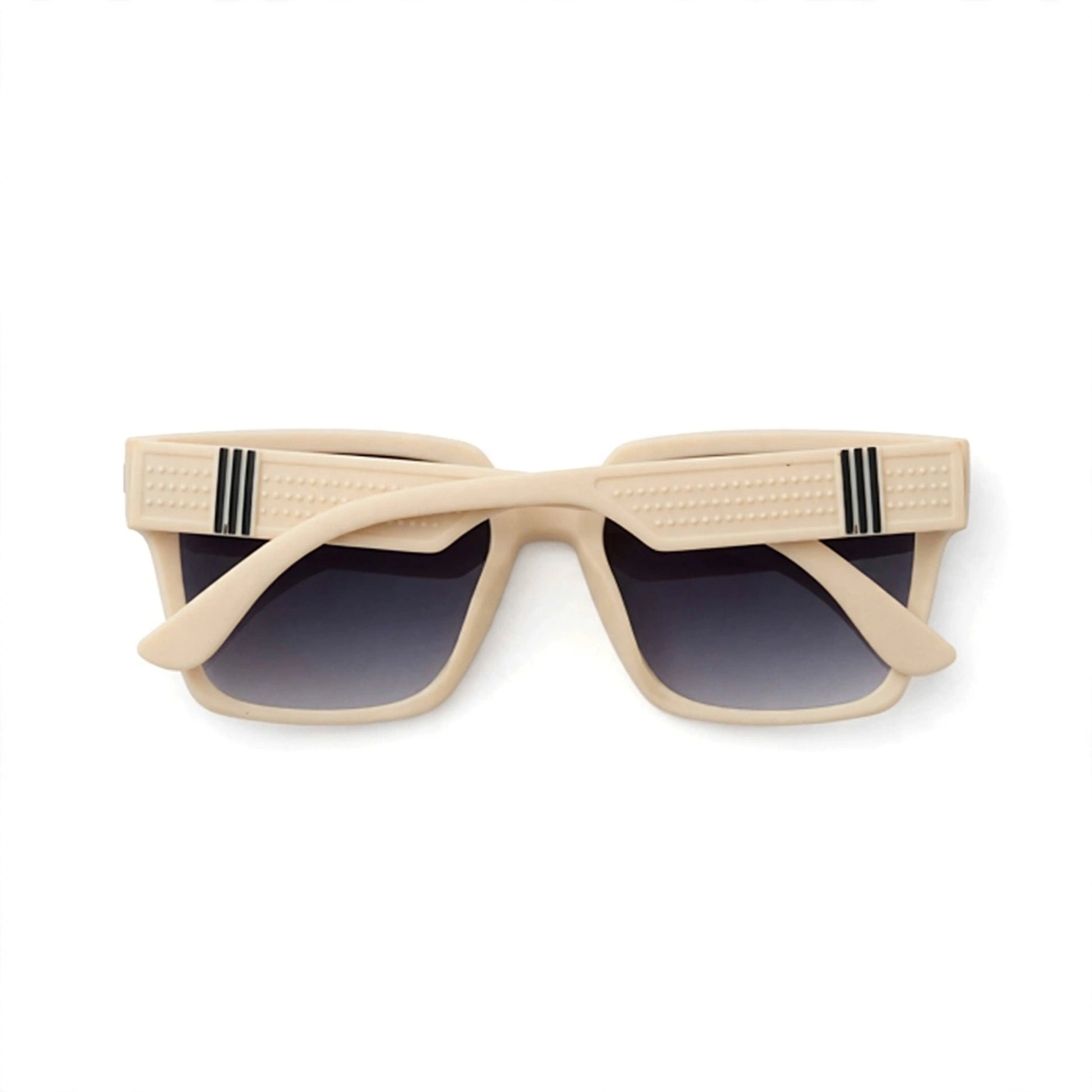 Vincci Two-Tone Square Frame Sunglasses - Cream & Dark Brown