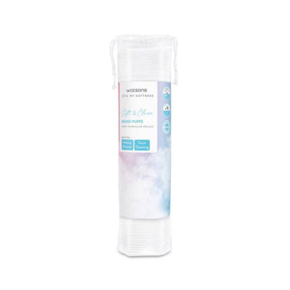 Watsons Soft & Care Round Cotton Puffs 100Pcs