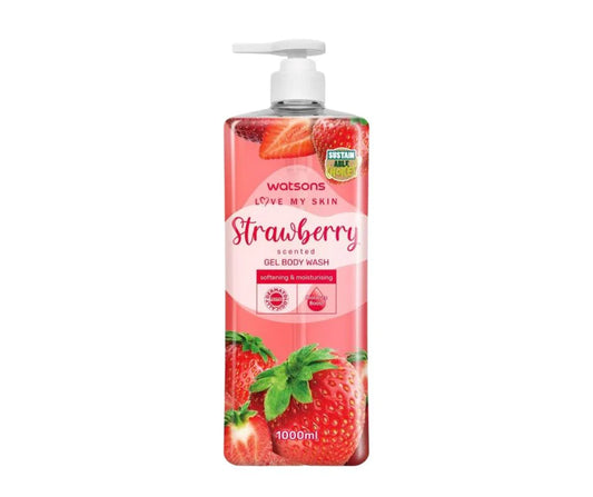 Watsons Strawberry Scented Gel Body Wash 1000ml