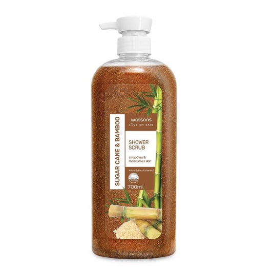 Watsons Sugar Cane & Bamboo Shower Scrub 700ml