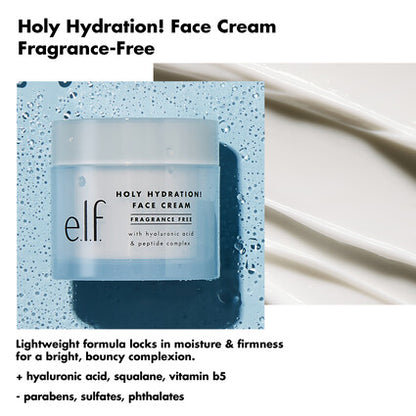 e.l.f. SKIN Holy Hydration Fragrance Free Face Cream 50g