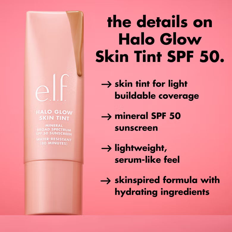 e.l.f Cosmetics Halo Glow Skin Tint SPF50- 6 Light Cool 30ml