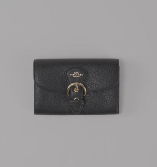 Coach Kleo Wallet- Gold/Black