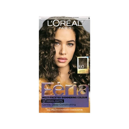 Loreal Feria Multi Faceted Shimmering Color- 60 Crystal Brown