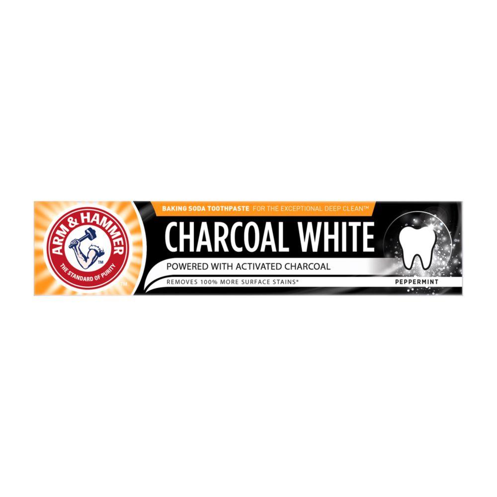 Arm & Hammer Charcoal White Removes 100% More Stains Toothpaste