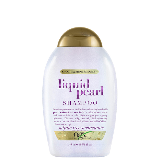 OGX Smooth & Shine Enhance+ Liquid Pearl Shampoo 385ml