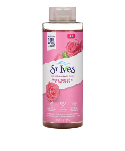 St. Ives Rose Water & Aloe Vera Refreshing Body Wash 473ml