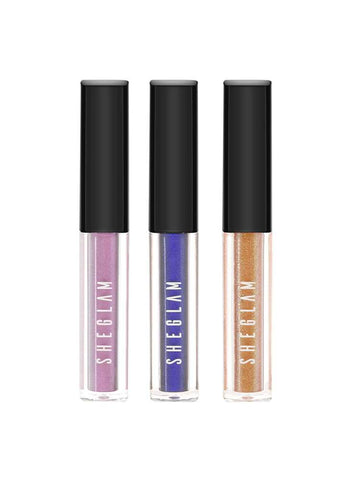 SHEGLAM Glitter Liquid Eyeshadow Trio Purple Illusion