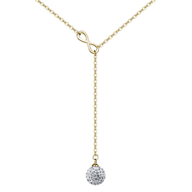 Philip Jones Gold Plated Infinity Necklace