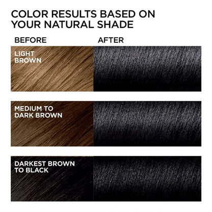 Loreal Paris Feria Multi-Faceted Shimmering Permanent Hair Color – Natural Black 20