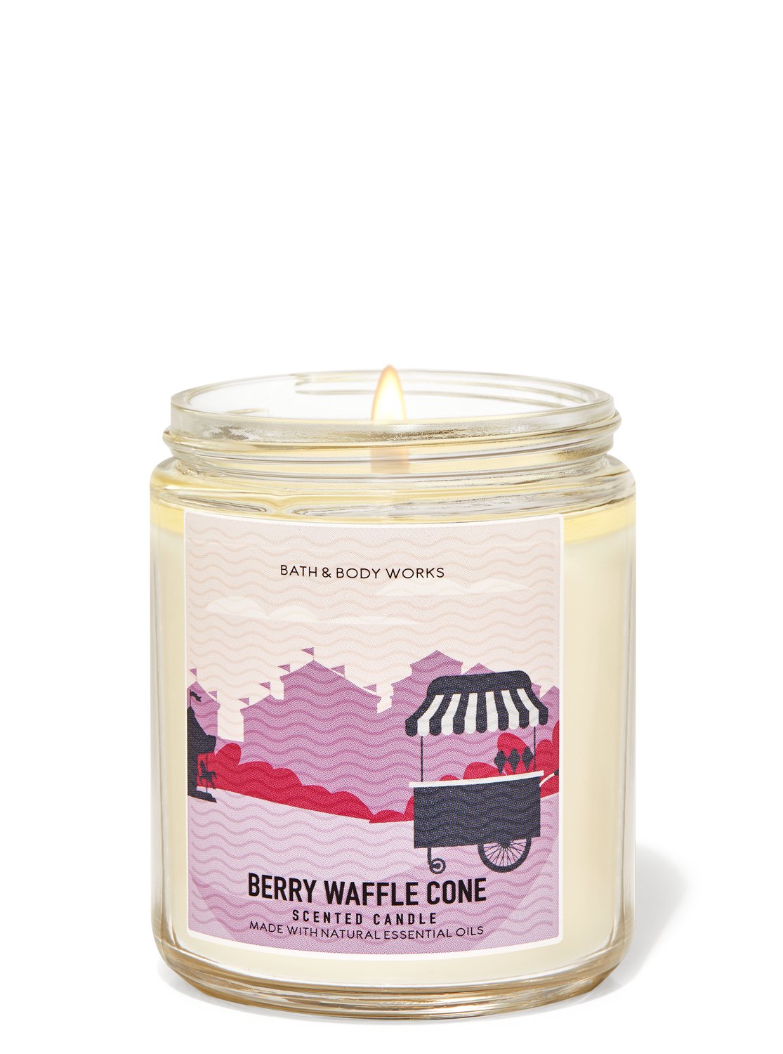 Bath & Body Works Berry Waffle Cone Single Wick Candle
