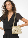 Michael Kors SoHo Small Metallic Sequined Quilted Shoulder Bag
