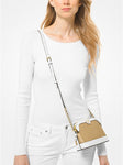 Michael Kors Extra-Small Metallic Canvas And Leather Dome Crossbody Bag