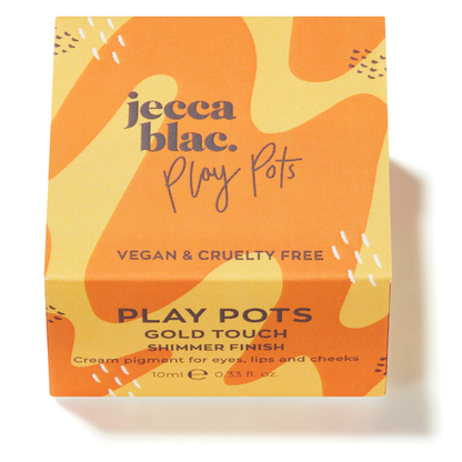 Jecca Blac. Play Pot Gold Touch Shimmer Finish