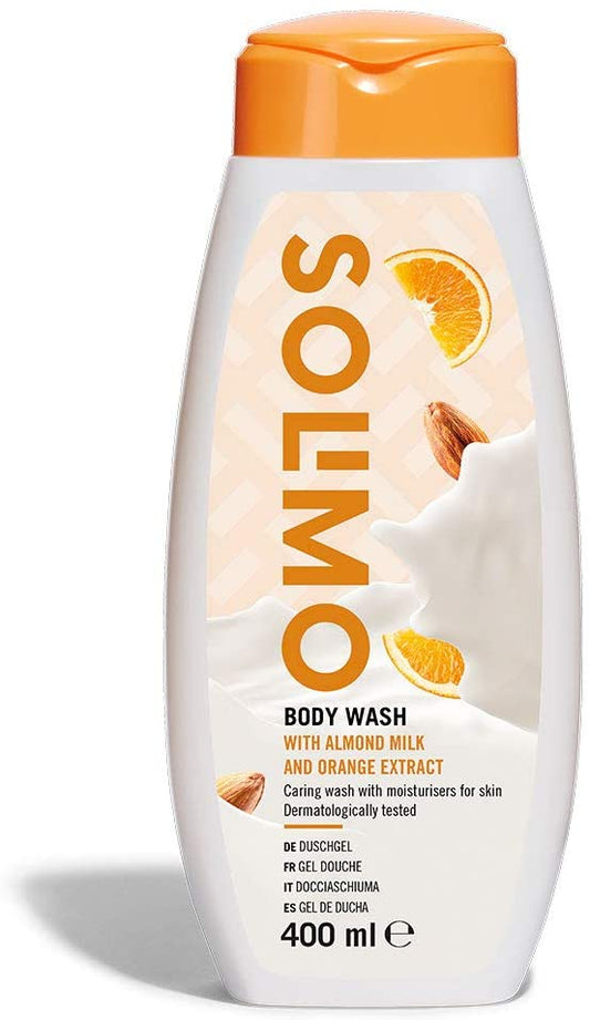 Solimo Refreshing Body Wash With Almond Milk & Orange Extract 400ml