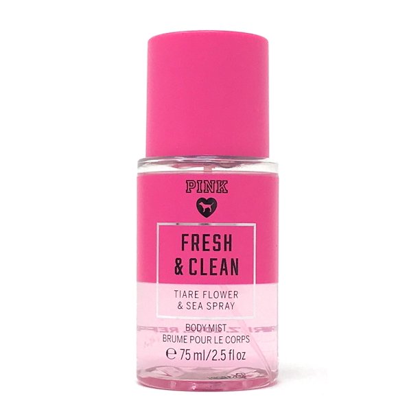 Victoria's Secret Pink Fresh & Clean Tiare Flower & Sea Spray Body Mist 75ml