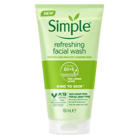 Simple Kind to Skin Refreshing Facial Gel Wash 150ml