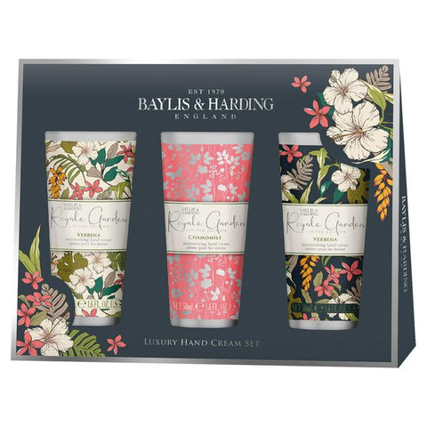 Baylis & Harding Royale Garden Luxury Hand Cream Set 3 Pices