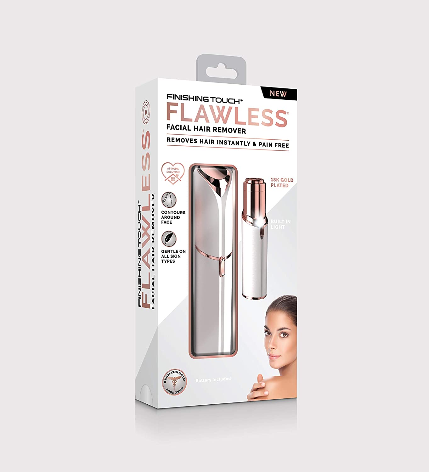 Finishing Touch Flawless 18K Gold Plated Face Razor