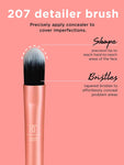 Real Techniques Flawless Base Brushes Set with Stand Pink